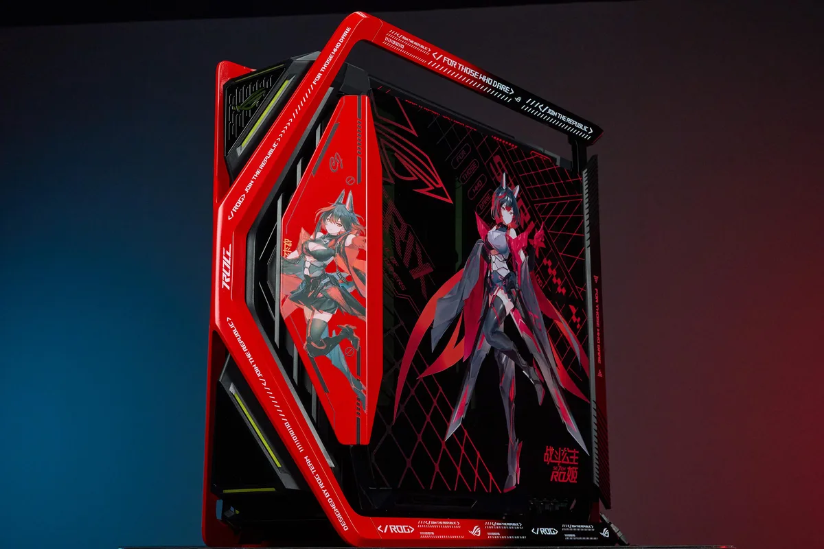 Corn Electronics Corn Electronics GR701 E-ATX full-tower PC case ROG Se7en Red edition — photo du produit