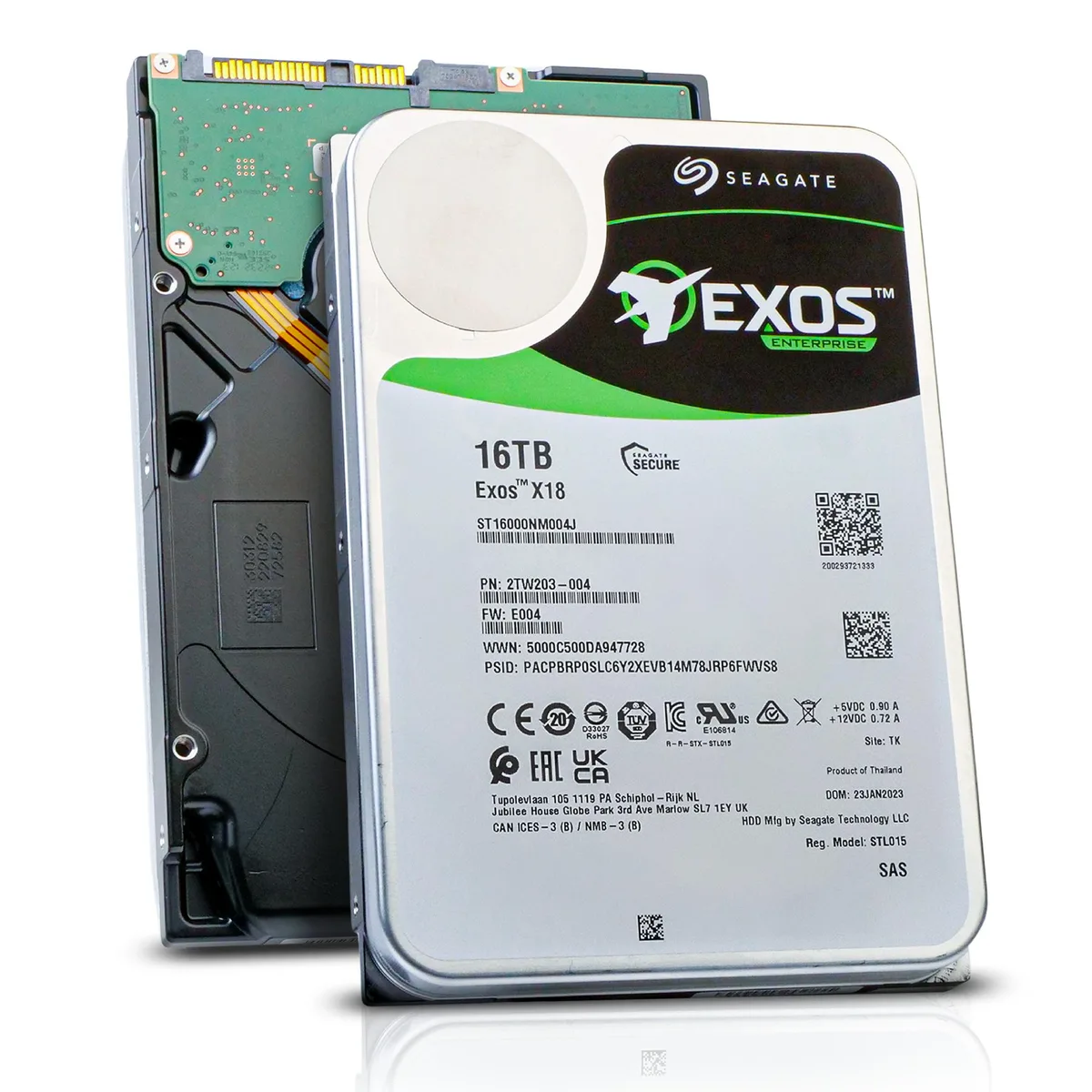 Seagate Seagate Exos X18 ST16000NM004J 16TB SAS 7200 RPM 256MB 3.5" internal hard drive — 商品照片