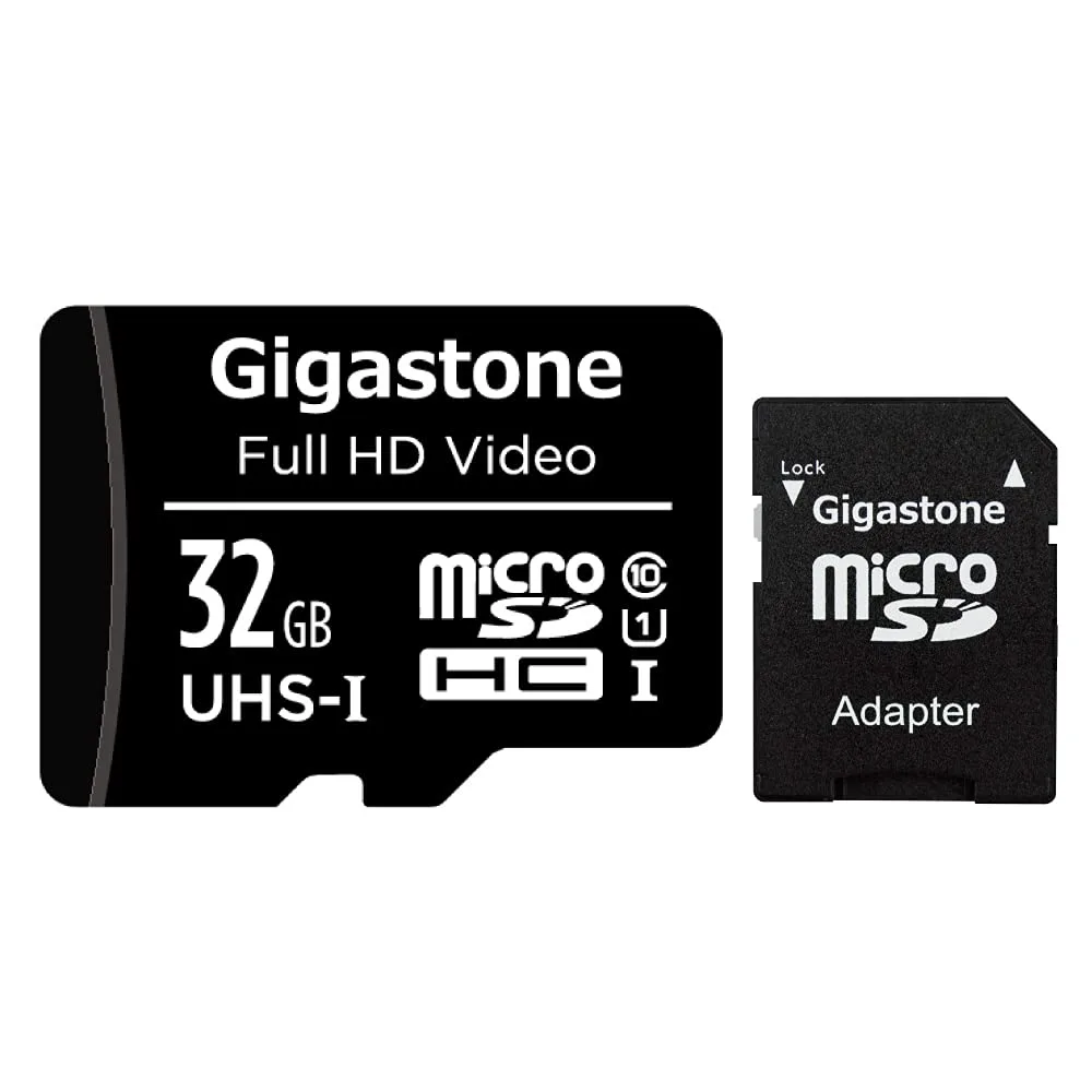 Gigastone Corporation Gigastone 32GB MicroSDHC U1 90MB/s memory card — Produktfoto