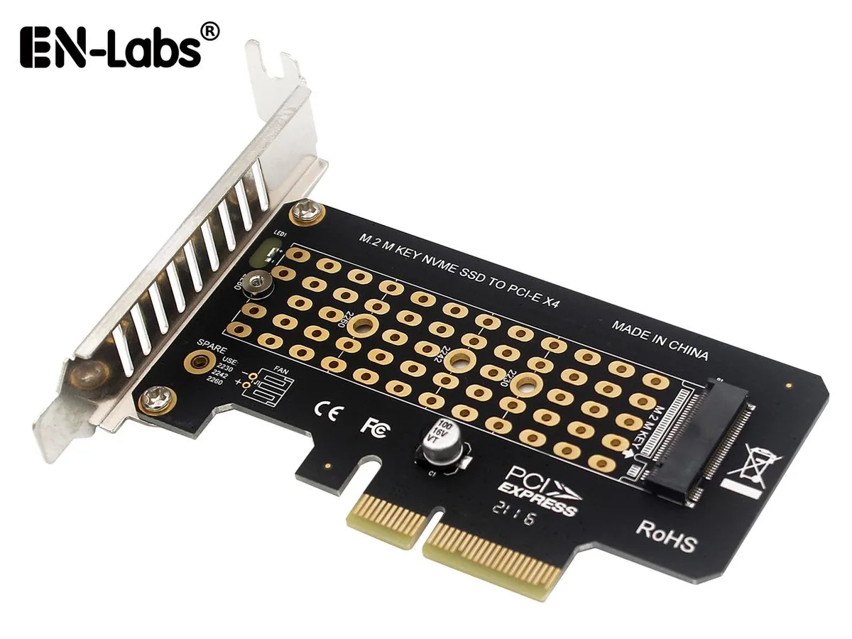 EN-Labs EN-Labs PCIE4X2NVMEBR M.2 NVME to PCIe 3.0 x4 Adapter with Bracket — foto produk