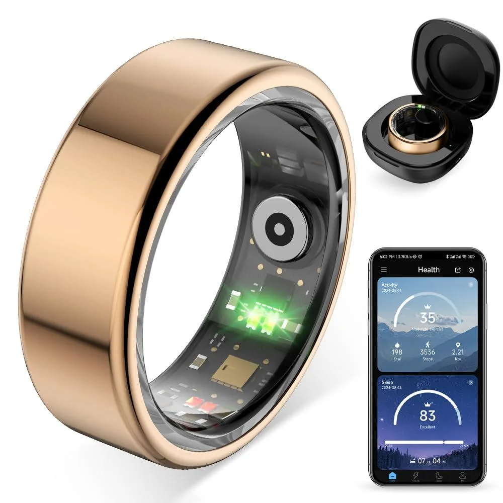  HTC COLMI R02 Smart Ring Rose Gold 8# wearable technology — produktfoto
