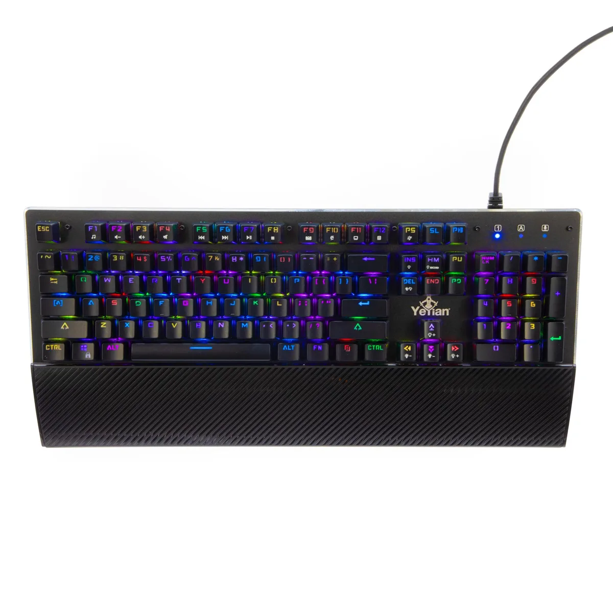 YEYIAN YEYIAN YAT1803-EN gaming keyboard 104-key OUTEMU Red hot-swappable RGB 14 modes — product photo