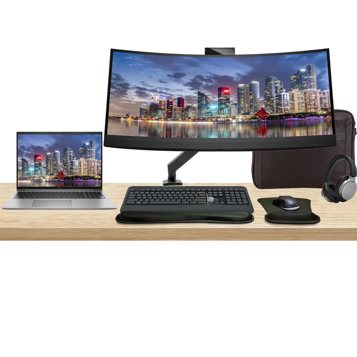 HP HP ZBook Firefly G10 16" i7-1370P 16GB 512GB Win 11 Pro Z34c 34" MK540 Bundle — 商品写真