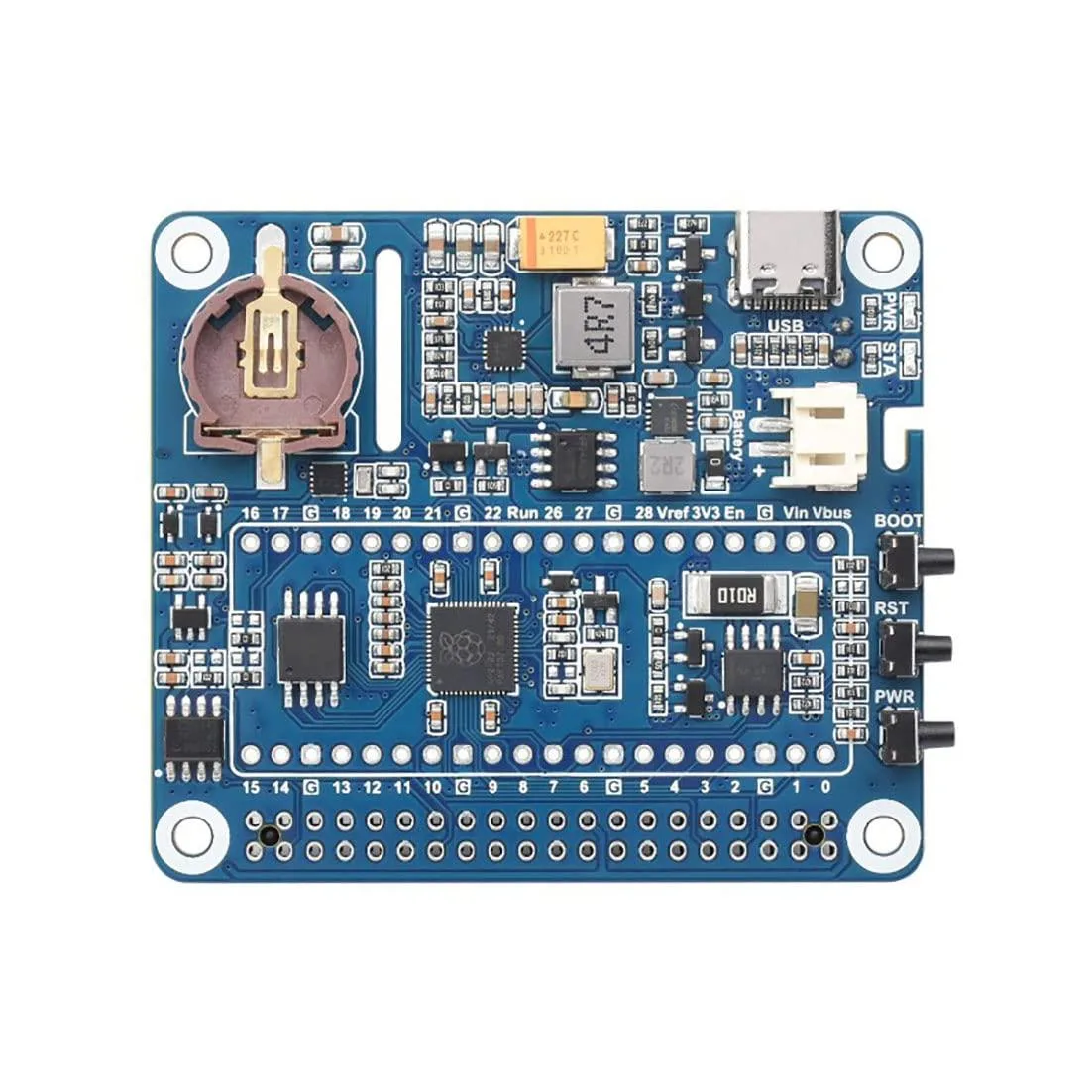 LORDWORLD LORDWORLD Power Management HAT for Raspberry Pi development board — Produktfoto