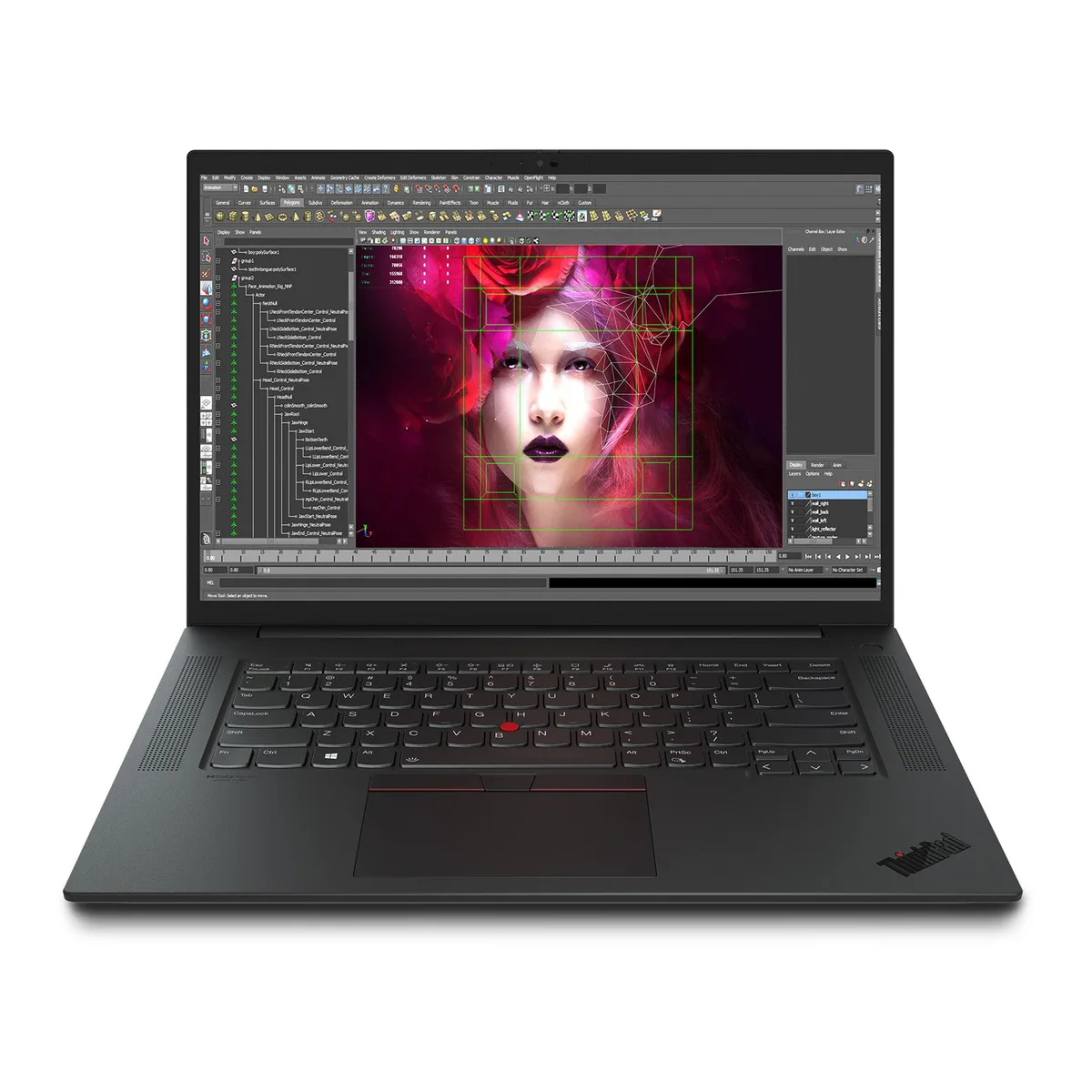 Black 16 inch laptop with carbon fiber weave finish