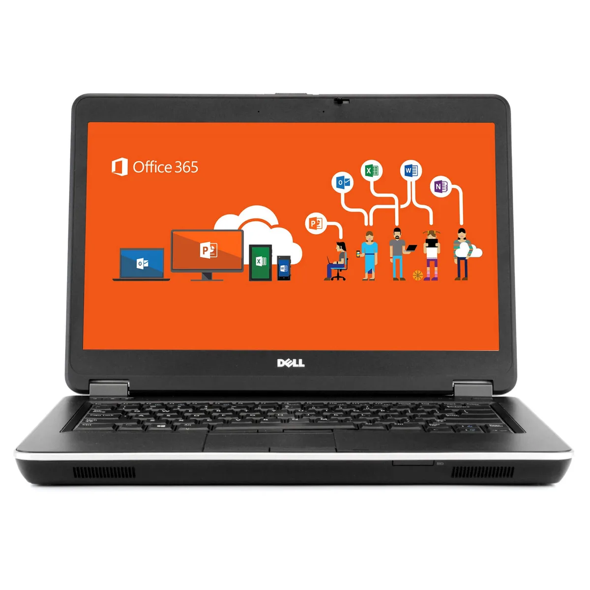 Black Dell Latitude E6440 laptop, 14 inch non-touch screen, matte finish