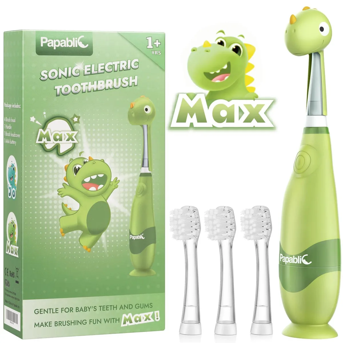  Waterpik Debby Papablic Max Sonic Toothbrush 18000 Vibrations 4 Heads — product photo