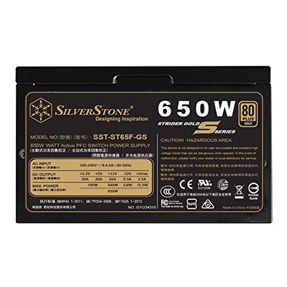 Silverstone Technology Silverstone Technology RNAB07K64NGSN 650 W power supply — product photo