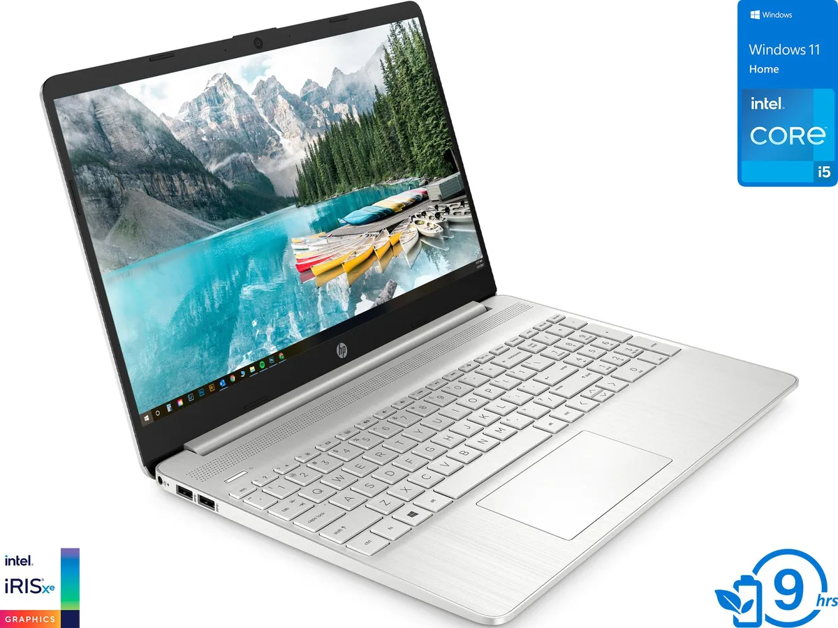 HP HP 15 laptop i5-1135G7 12GB 256GB NVMe 15.6 FHD IPS Silver — ภาพสินค้า