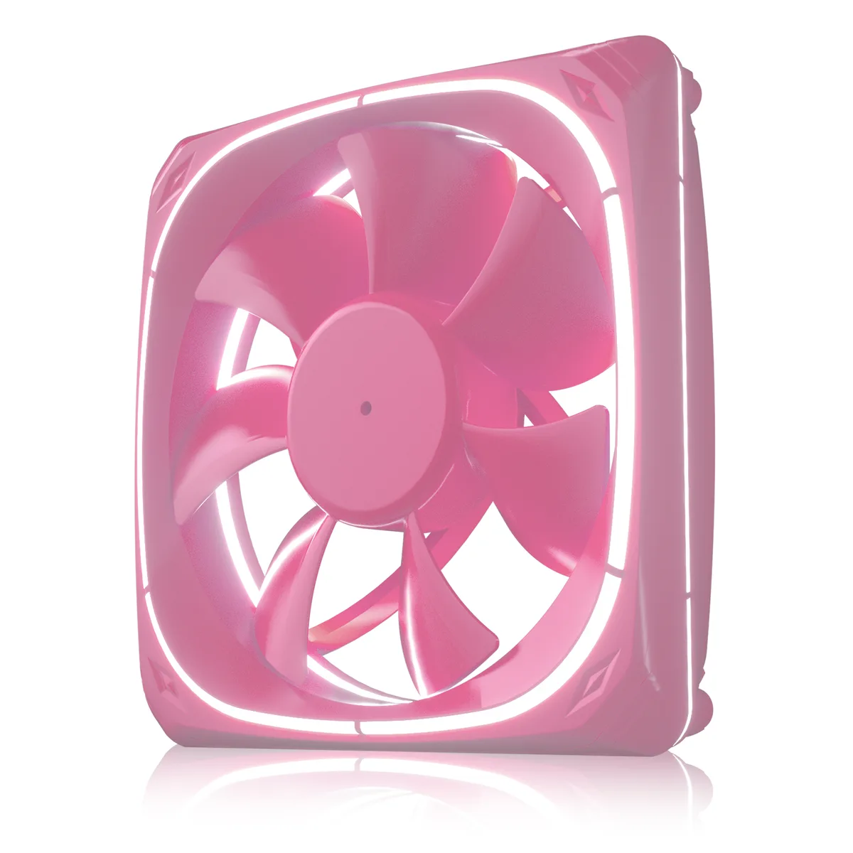 Vetroo Vetroo DF120 120mm Case Fan Pink Frame White LED — foto del producto