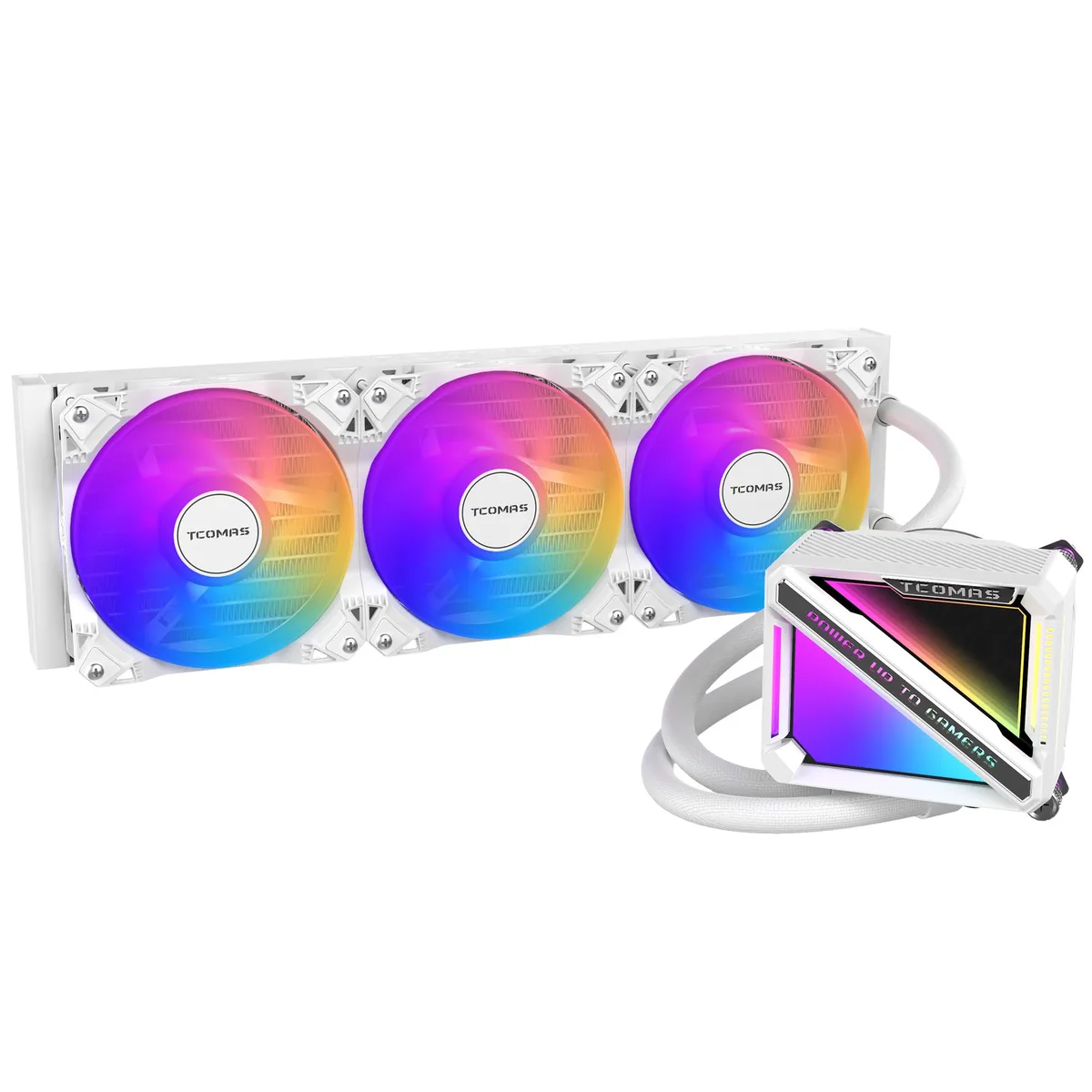 TCOMAS TCOMAS LE200 White 360 ARGB liquid cooler — photo du produit