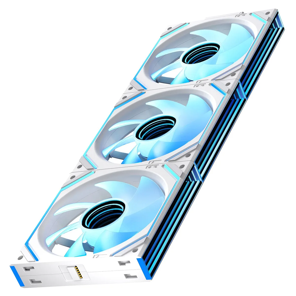 Jungle Leopard Jungle Leopard Interstellar V2 120mm Case Fan White 3-Pack — foto do produto