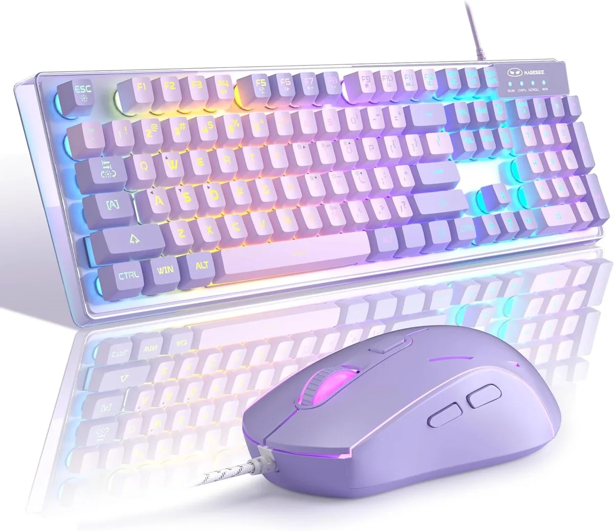 BFKK BFKK K1 RGB Gaming Keyboard Purple 104 Key — product photo
