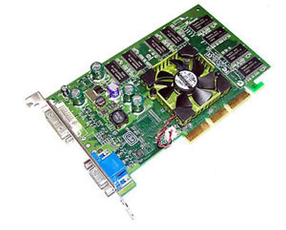 Dell U0842 Quadro FX500 AGP graphics card with DVI and VGA ports