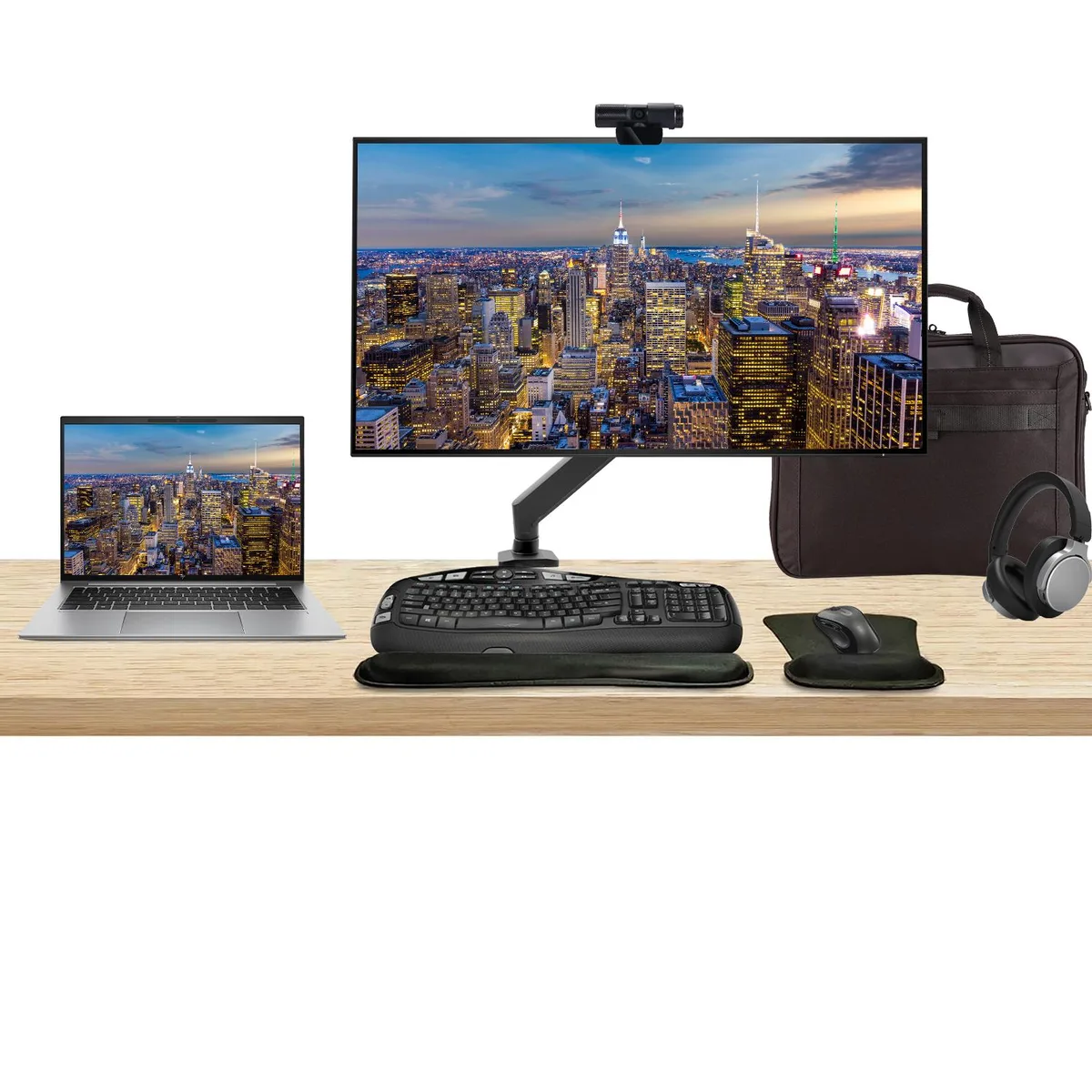 HP HP ZBook Firefly G10 14" Touchscreen i5-1340P 16GB 512GB + Z32k 32" 4K Monitor Bundle MK670 Keyboard — 商品写真
