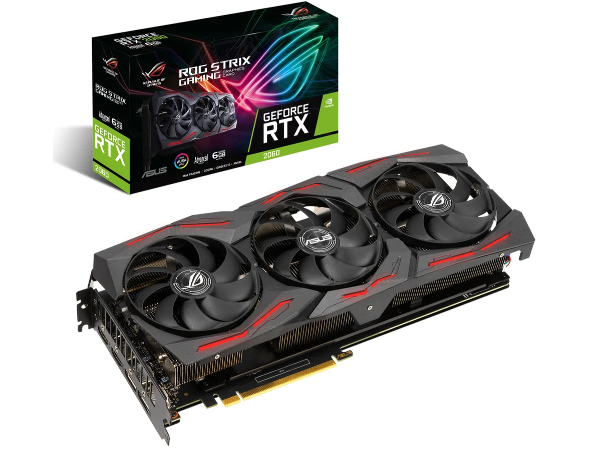 ASUS ASUS ST-RTX2060-A6G-EVO-G GeForce RTX 2060 6GB graphics card — photo du produit