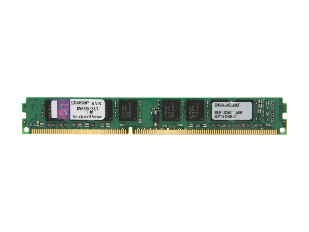 Black 4GB DDR3 desktop DIMM with black PCB