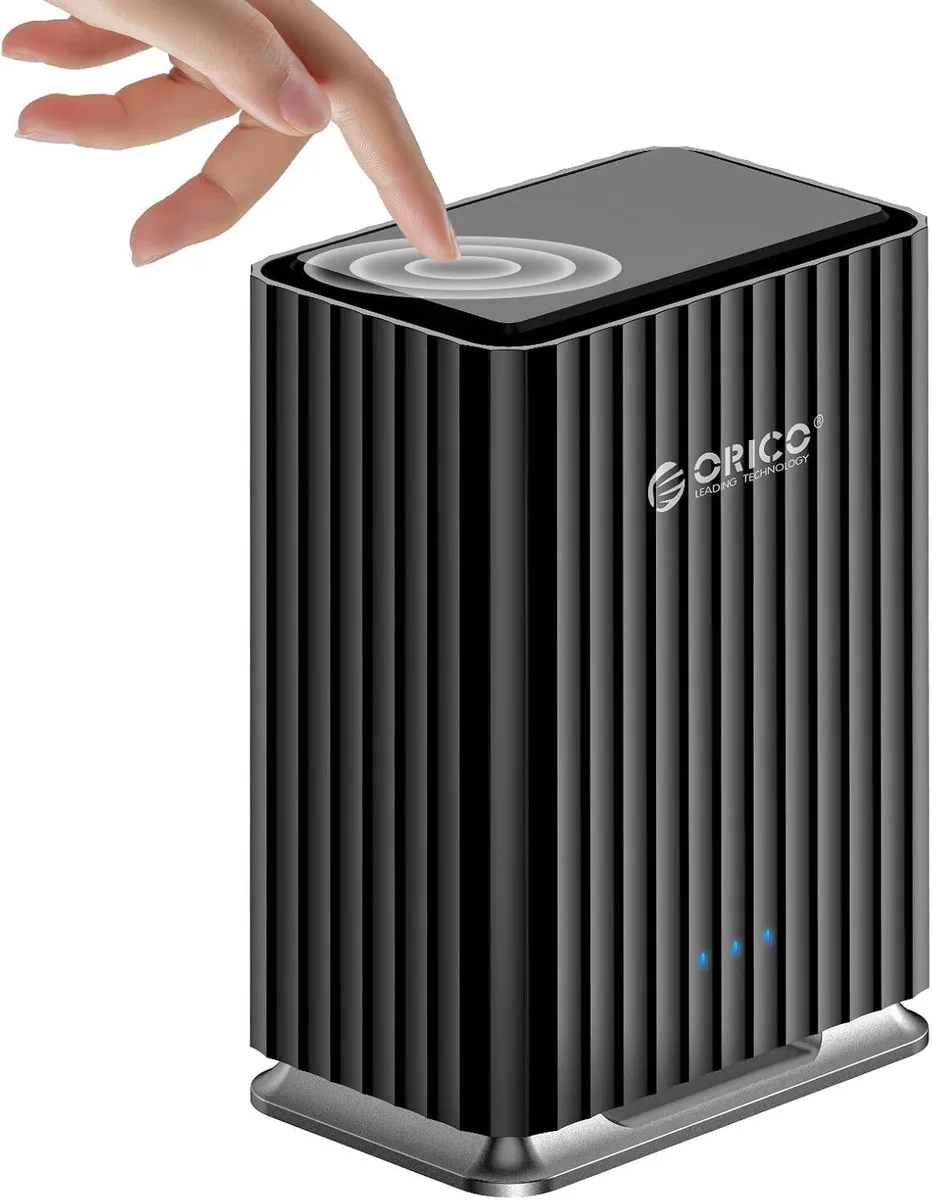 Orico Orico 9728C3 2-Bay SATA Drive Enclosure USB-C 5Gbps 22TB per Bay 60W Power Adapter Black — foto produk