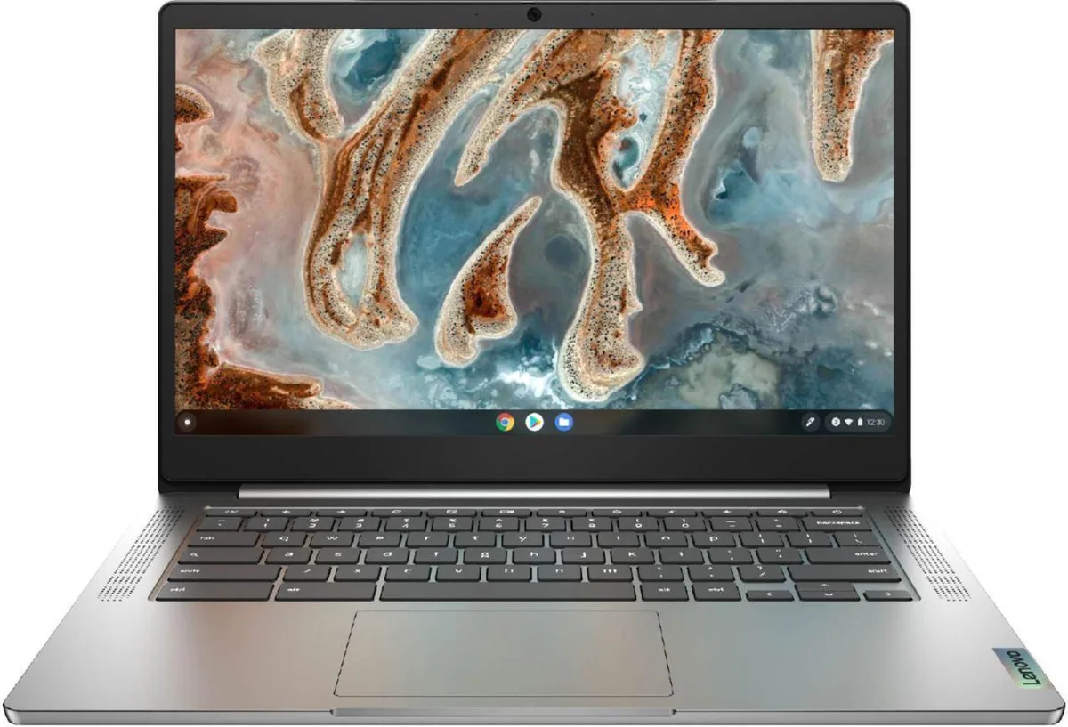 Arctic grey 14 inch Chromebook with anti-glare screen