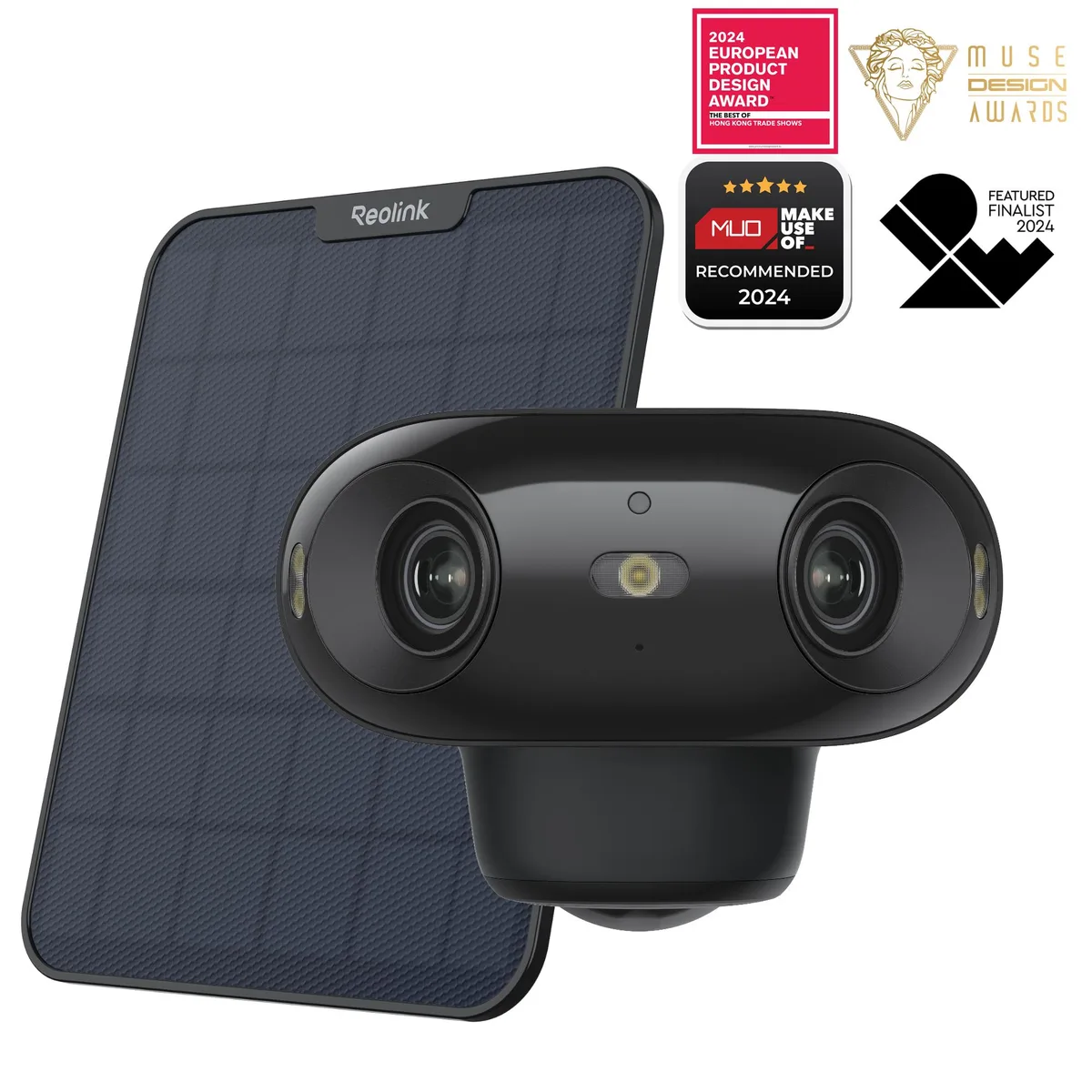 Reolink Reolink Argus 4 Pro+SP 4K 180° network camera with 6W White solar panel Black — product photo