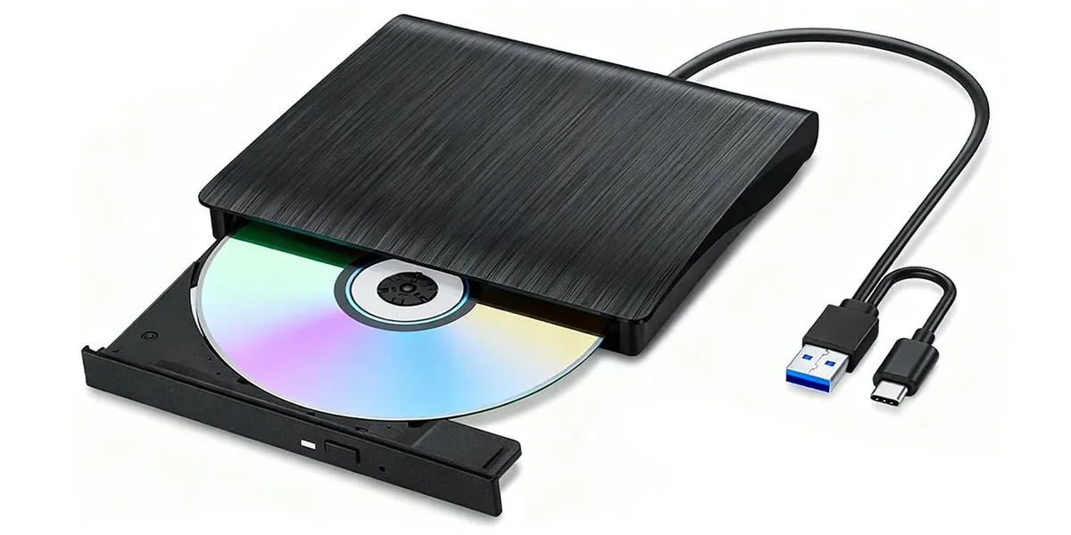 Svemei USB 3.0 Type-A & Type-C CD DVD Duplicator — 商品写真