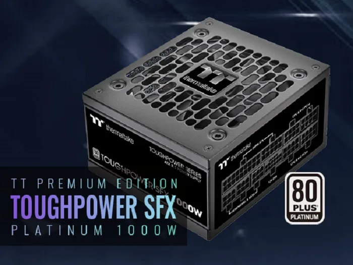 Thermaltake Thermaltake Toughpower SFX 1000W 80 Plus Platinum ATX 3.1 PS-STP-1000FNFAPU-1 power supply — product photo