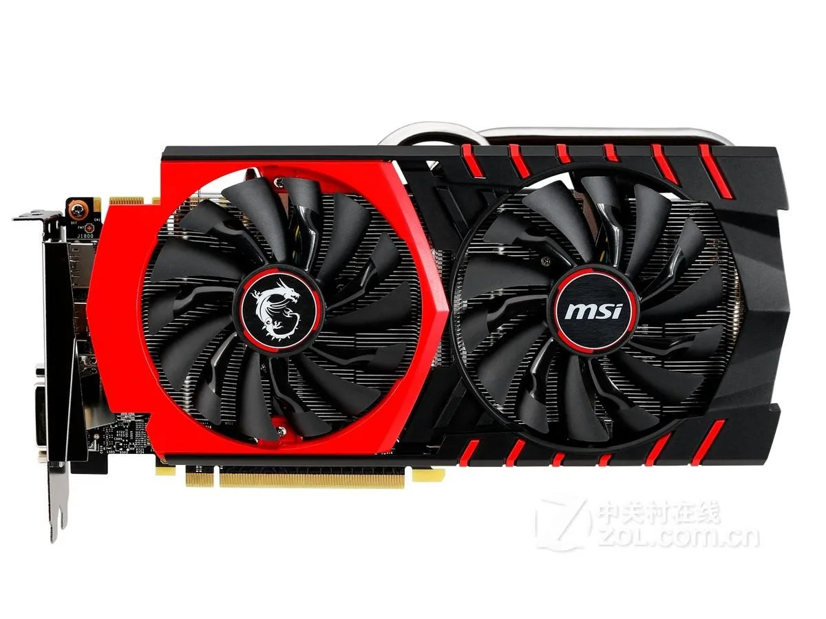 MSI GeForce GTX 970 GAMING 4G graphics card with twin fans and dark metal shroud