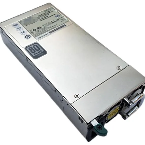 ATX power supply unit in metal casing with cooling fan