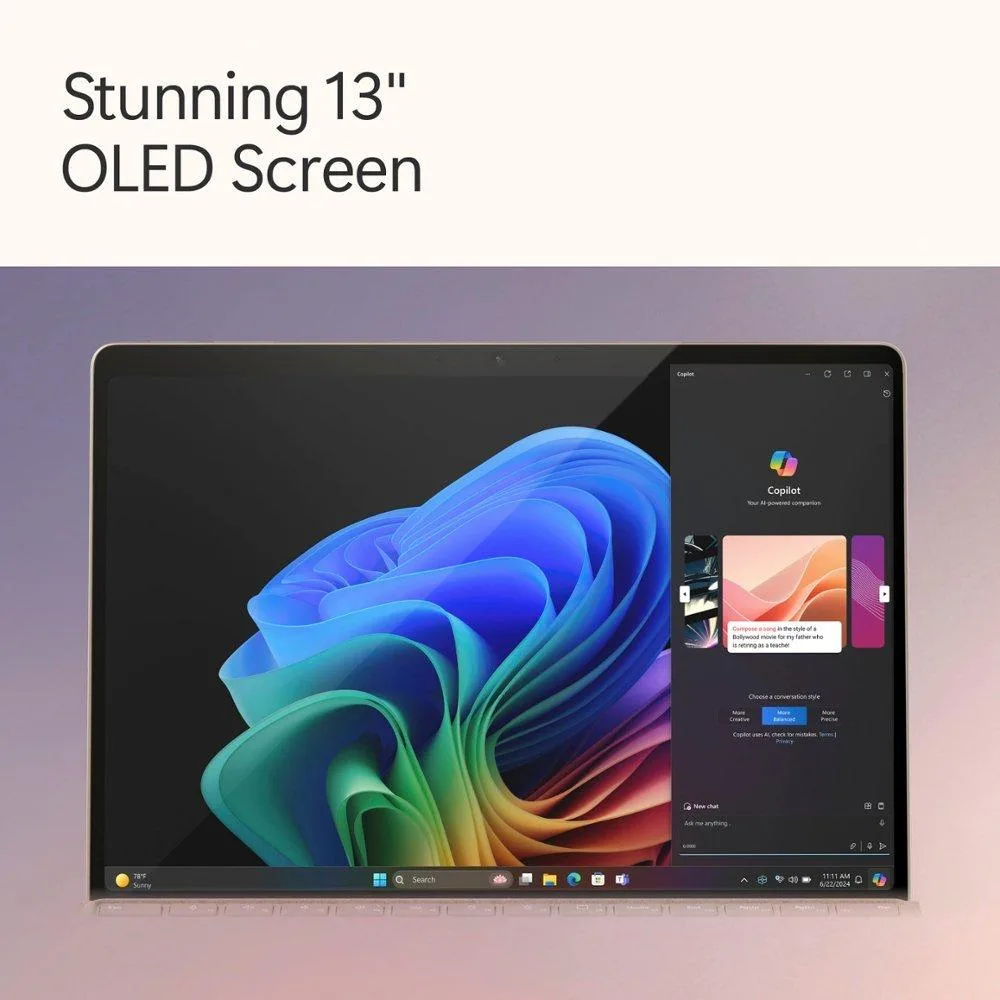Microsoft Microsoft Surface Pro 11 ZIA-00041 2-in-1 laptop Snapdragon X Elite 16GB 512GB 13" OLED 120Hz Dune — 제품 사진