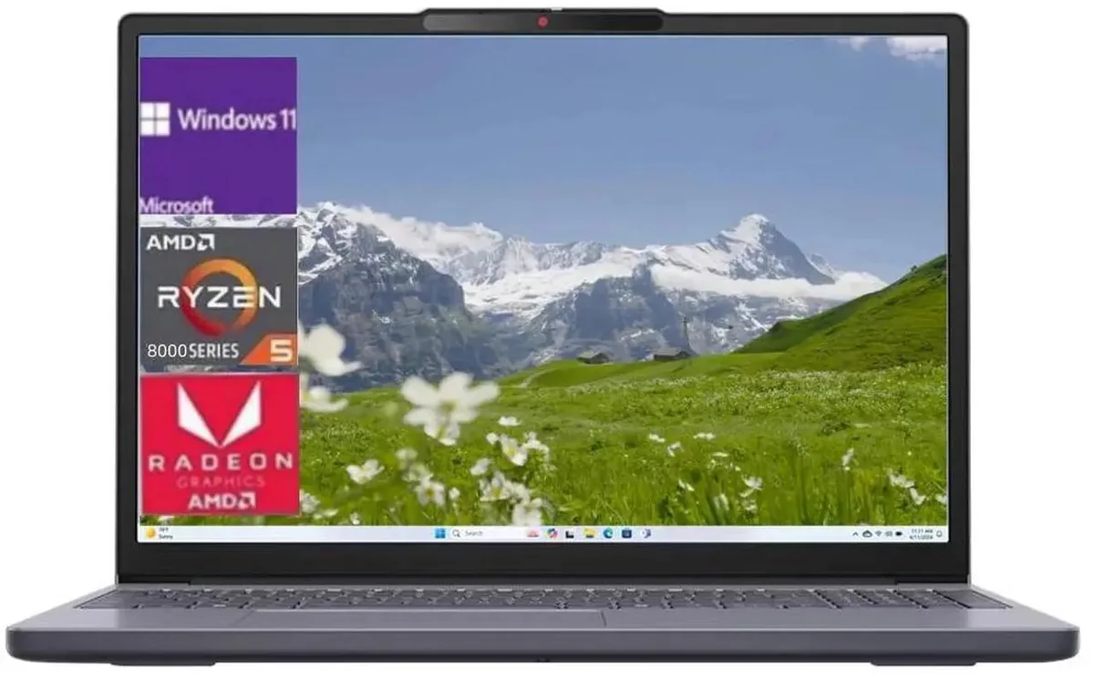 Lenovo Lenovo IdeaPad Slim 3 15.3" WUXGA laptop AMD Ryzen 5 8540U 8GB 512GB Luna Grey — photo du produit