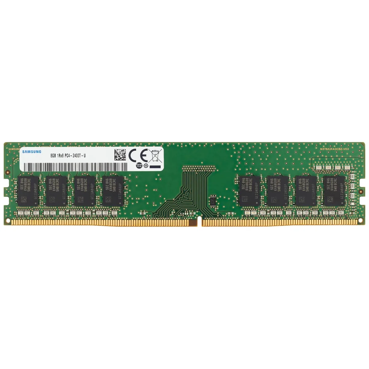 SAMSUNG SAMSUNG 8GB DDR4 2400MHz CL17 UDIMM 1Rx8 1.2V 288-Pin Desktop RAM — photo du produit