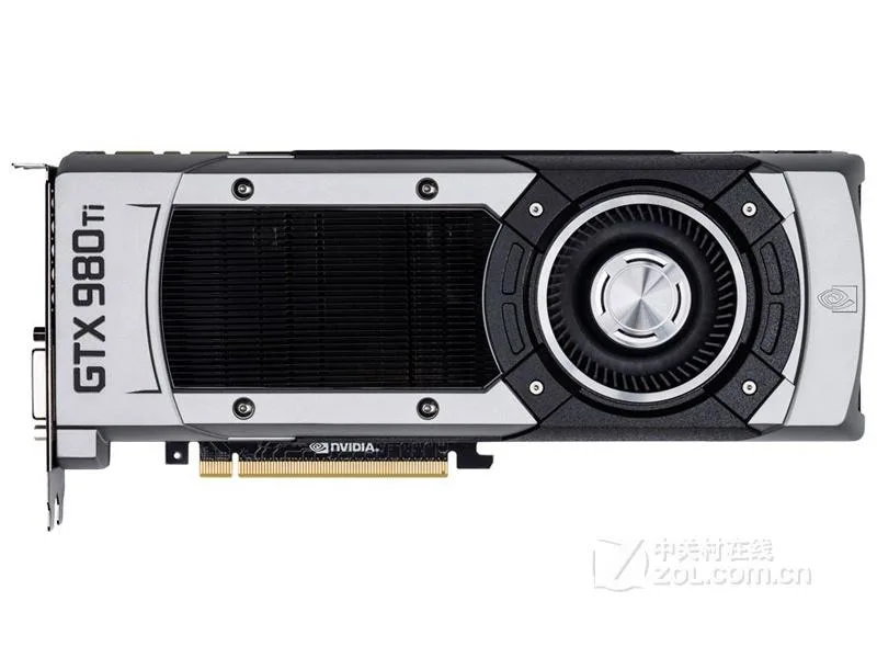 MSI GeForce GTX 980 Ti Founders Edition graphics card with dual-fan cooler and silver-metal shroud