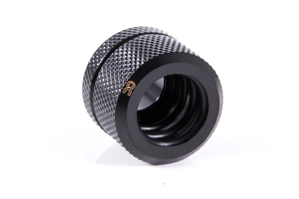 Alphacool Alphacool Eiszapfen 14mm HardTube Compression Fitting G1/4 Knurled Deep Black 1019796 — صورة المنتج