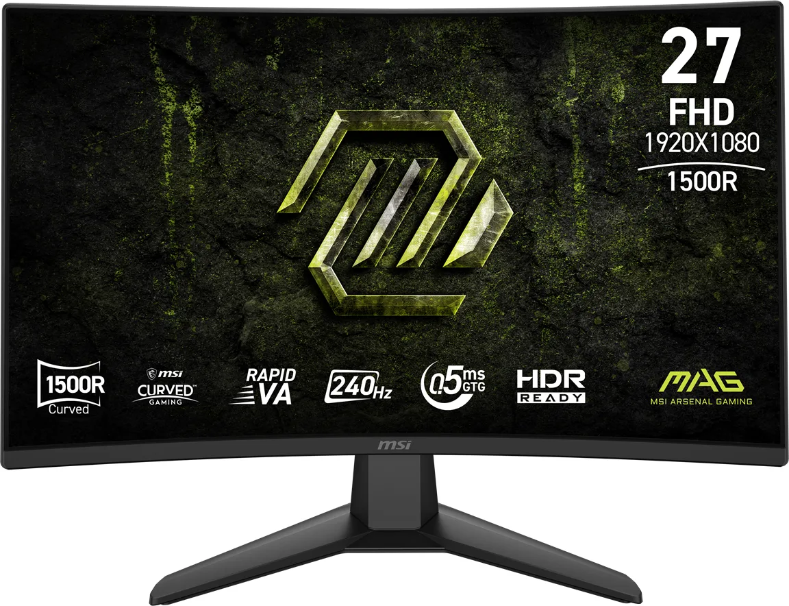 MSI MSI MAG 274CF X24 27" 240Hz FHD curved gaming monitor — product photo
