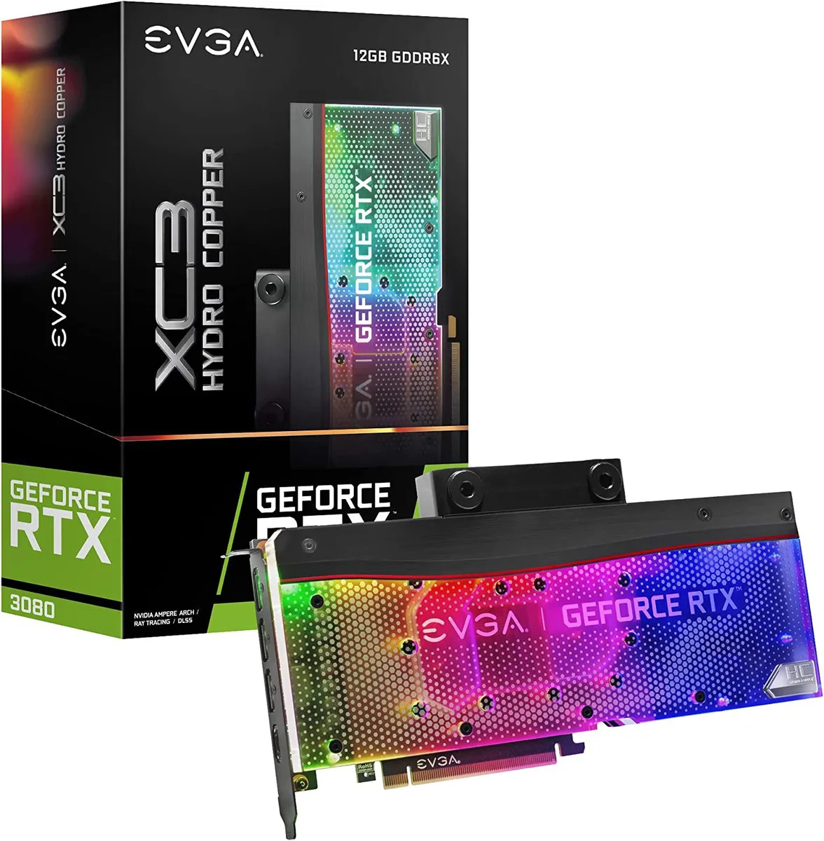 EVGA EVGA GeForce RTX 3080 12GB XC3 Ultra Hydro Copper graphics card — photo du produit