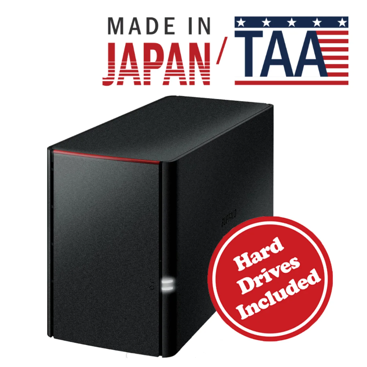 Buffalo Technology Buffalo Technology LS220D0802B NAS 8TB (2x4TB) 256MB DDR3 — photo du produit
