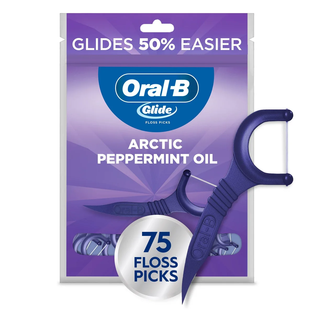  Oral-B Glide Peppermint Floss Picks 75 Count boi-opp-klo-uyi214 — product photo