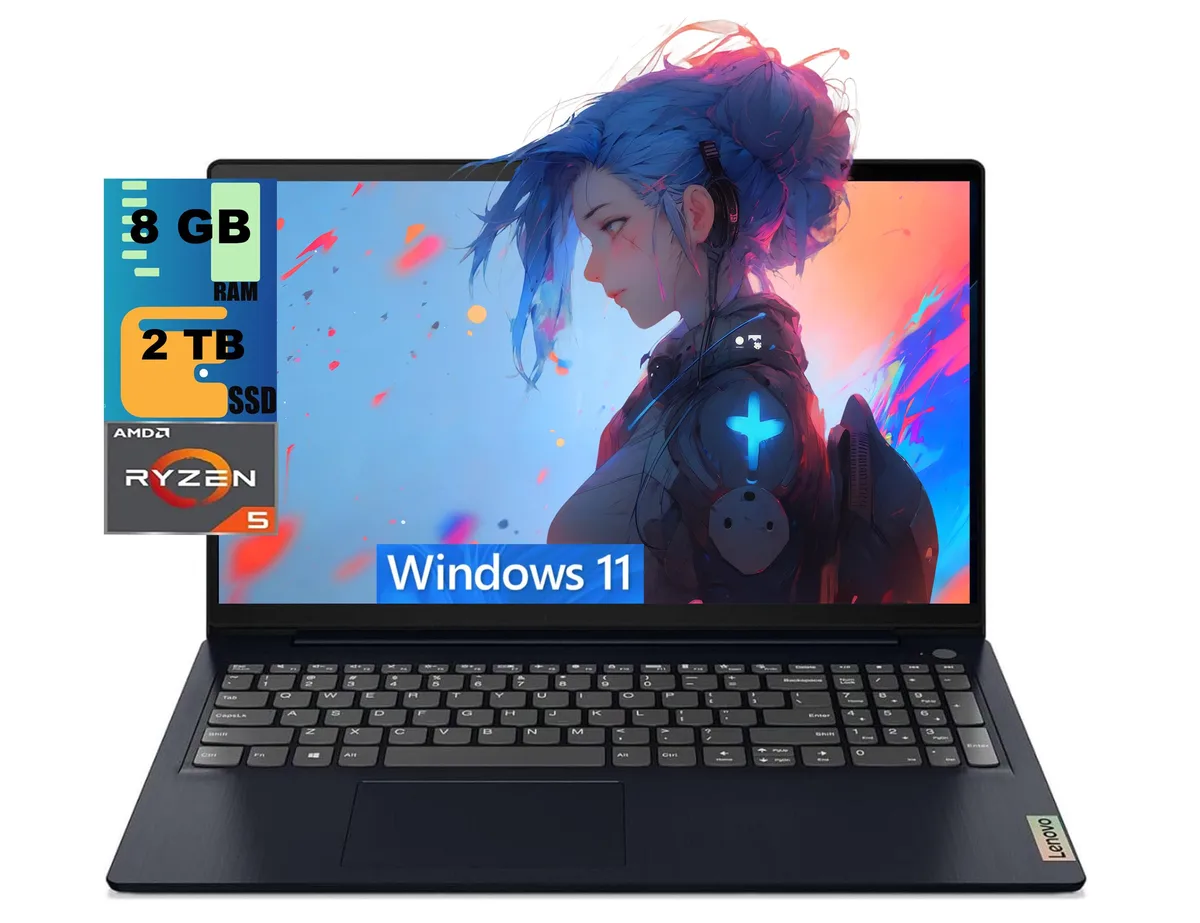 Lenovo Lenovo IdeaPad 1 15 laptop AMD Ryzen 5 7520U 8GB DDR5 2TB SSD 15.6" FHD Blue — product photo