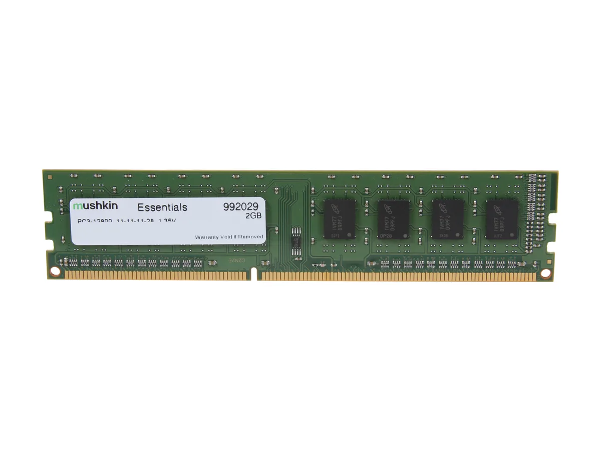Mushkin Enhanced Mushkin Enhanced Essentials 2GB DDR3L 1600 desktop RAM 992029 — product photo