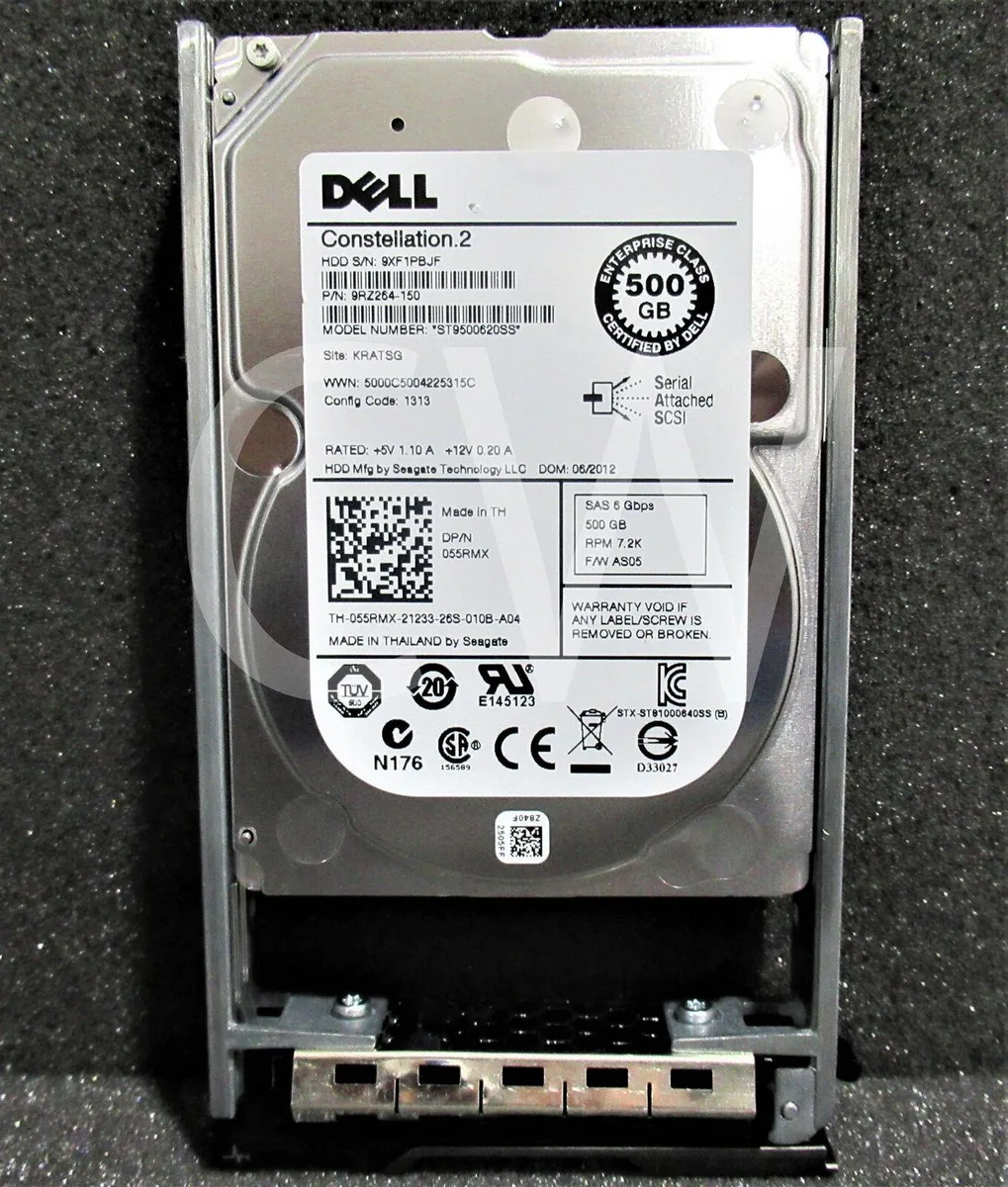 DELL DELL ST9500620SS 500GB 7200RPM SAS 2.5" internal hard drive — 商品写真