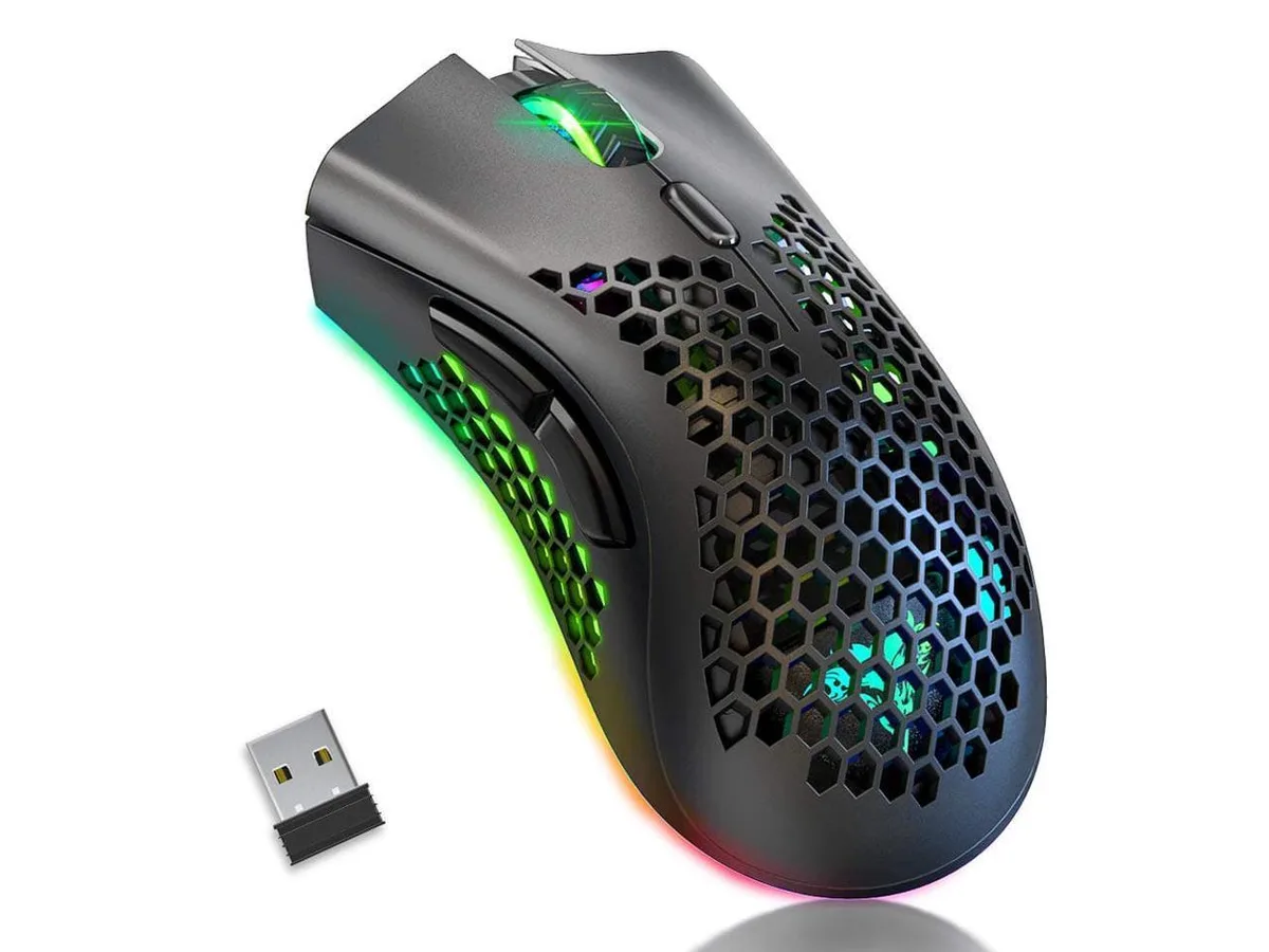 KEHIPI KEHIPI Wireless Gaming Mouse 93g 1600 DPI 2.4 GHz Black — photo du produit