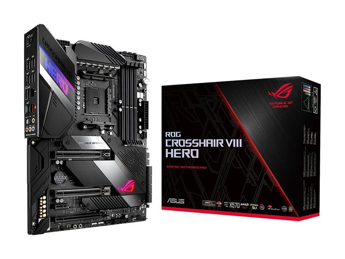 ASUS ASUS ROG Crosshair VIII Hero X570 AMD motherboard — photo du produit