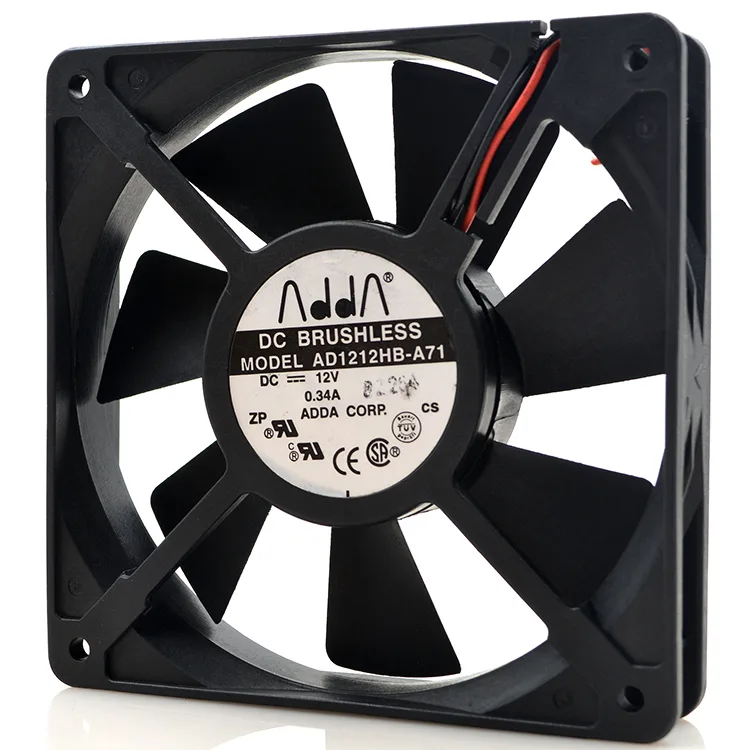 SXDOOL SXDOOL AD1212HB-A71GL 120mm 25mm 12V .34A 2-pin case fan — 商品照片
