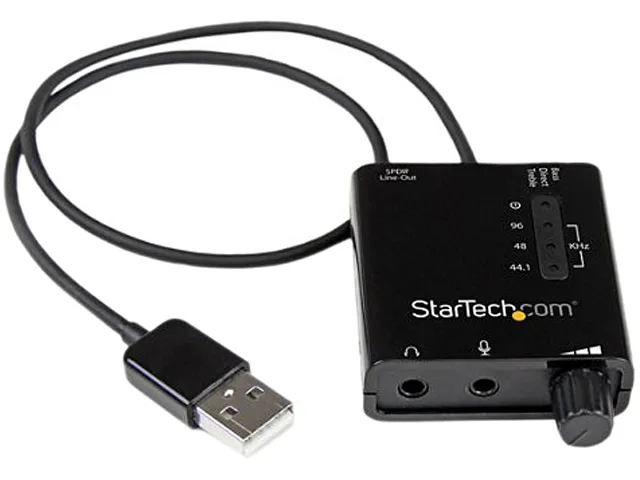 STARTECH STARTECH ICUSBAUDIO2D USB 2.0 5.1 sound card 96KHz 91dB — produktfoto