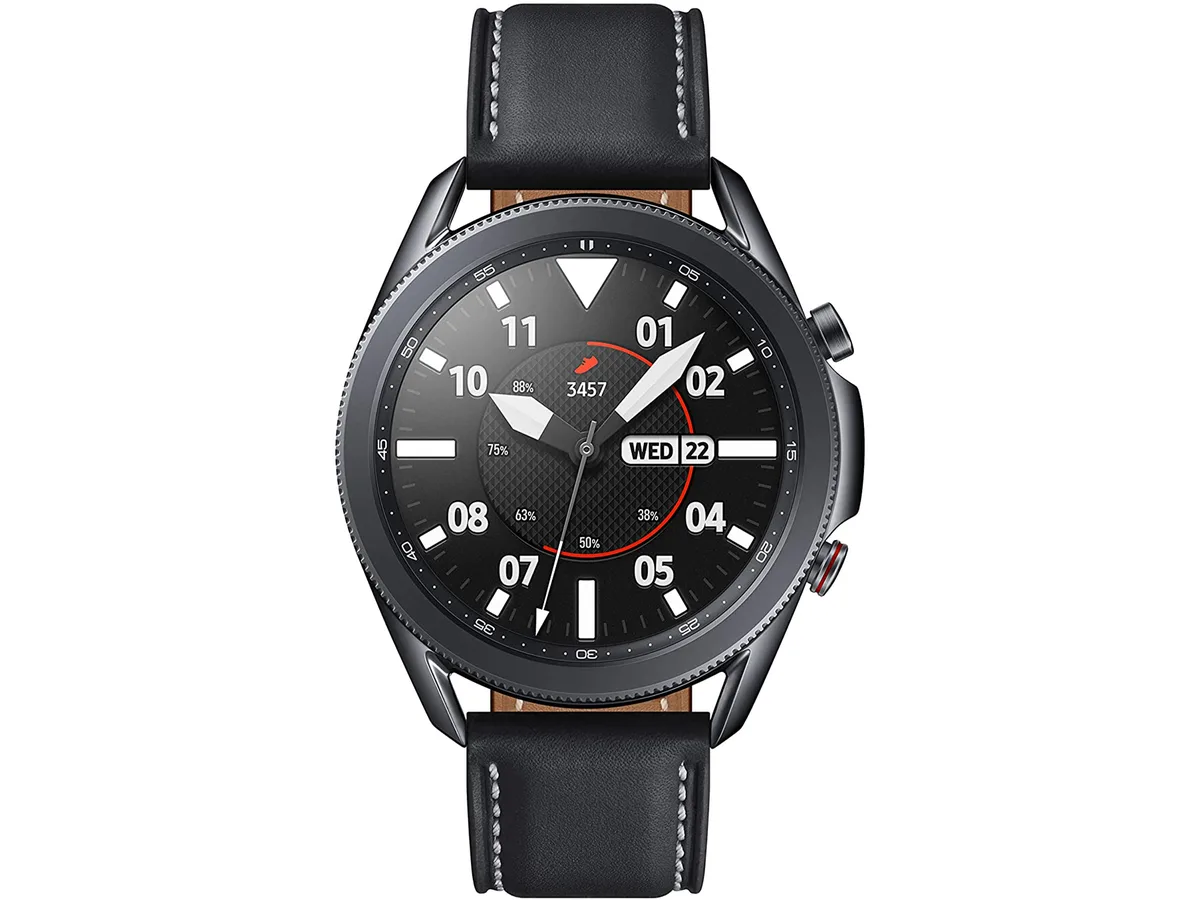 SAMSUNG SAMSUNG SM-R845UZKAXAR Galaxy Watch3 45mm LTE Mystic Black wearable technology — produktfoto