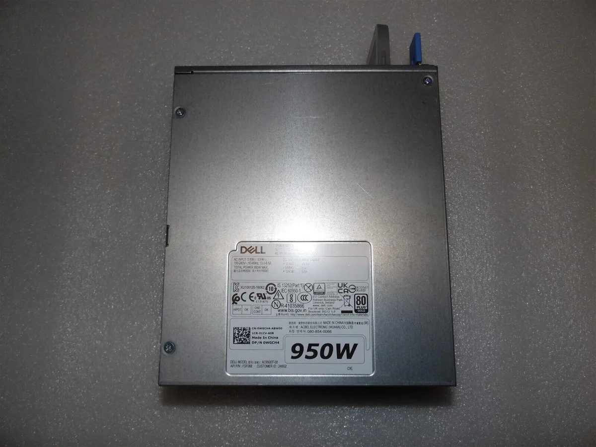 DELL DELL Precision 5820 7820 950W Power Supply WGCH4 — photo du produit