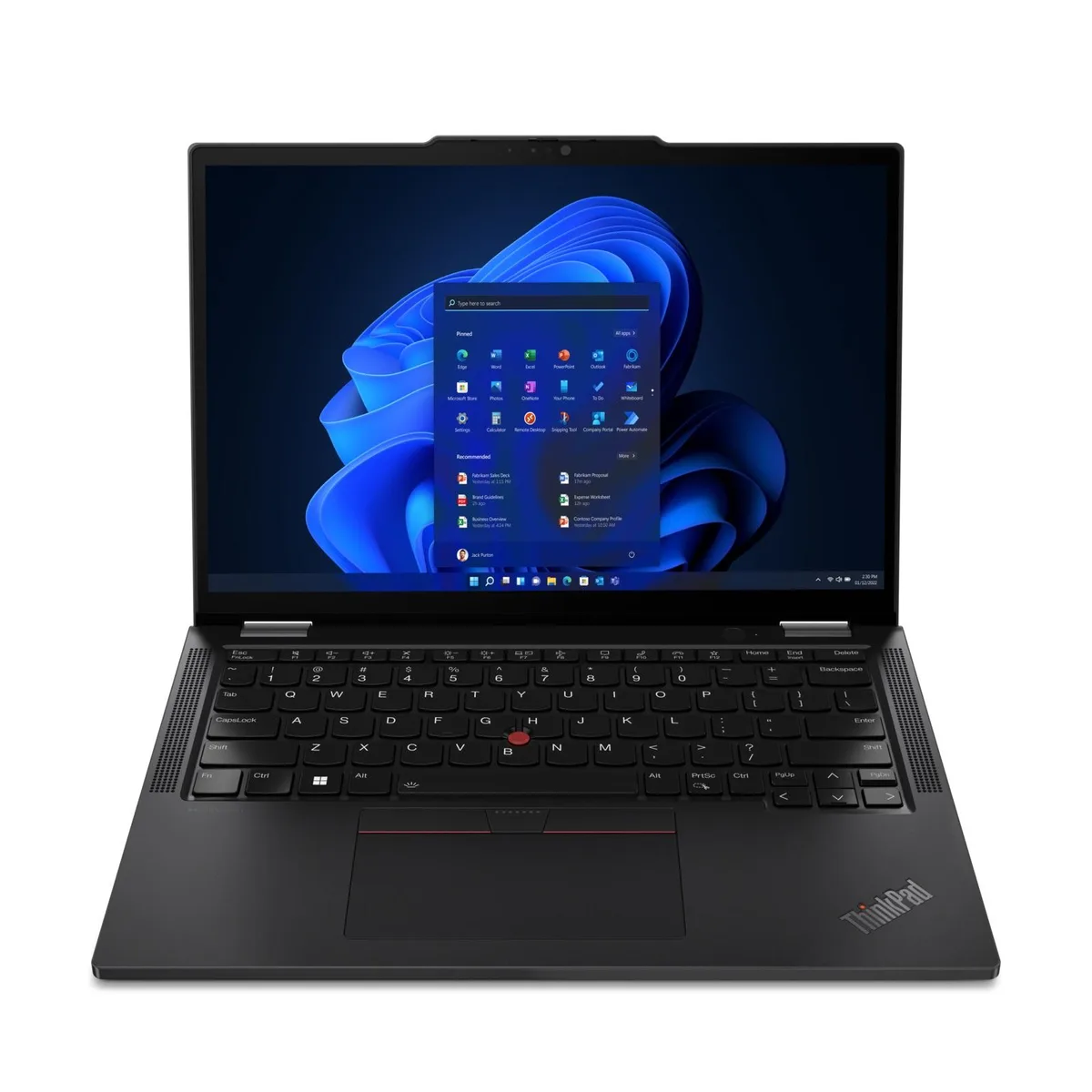 Black 13.3-inch Lenovo ThinkPad X13 Yoga G4 convertible laptop