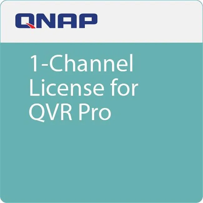 Qnap LIC-SW-QVRPRO-1CH 1-Channel QVR Pro License card in sealed packaging