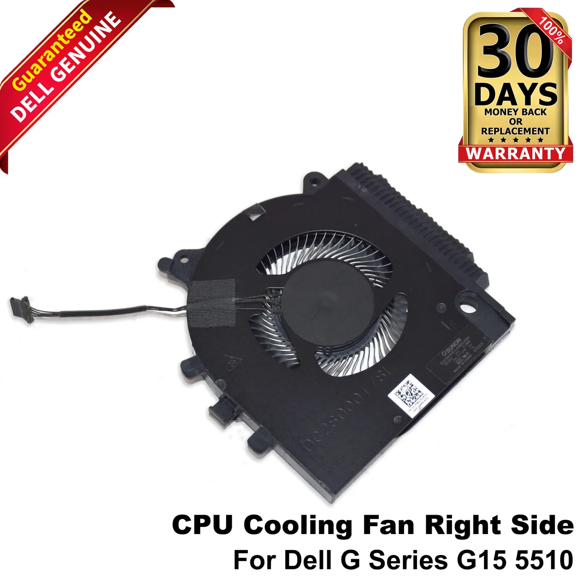 DELL DELL G15 5510 Right CPU Cooling Fan 1JYXG laptop replacement part — product photo