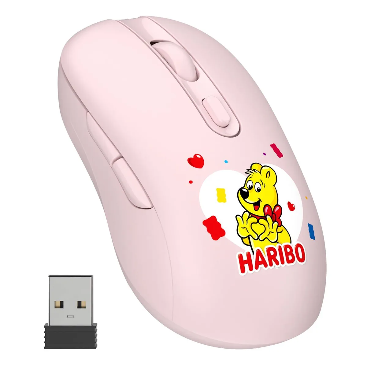 DCHK PTWM-02 Wireless Gaming Mouse Pink 1600 DPI 6 Button — 商品写真